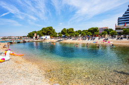 Pláže Vodice centrum, Vodice, Chorvatsko