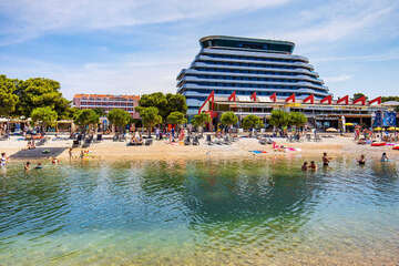 Pláže Vodice centrum, Vodice, Chorvatsko