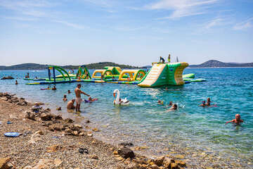 Pláže Vodice centrum, Vodice, Chorvatsko