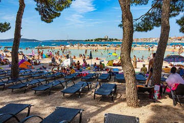 Pláže Vodice centrum, Vodice, Chorvatsko