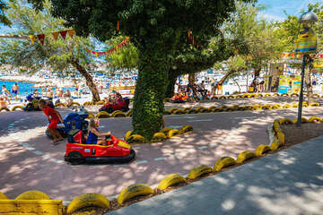 Pláže Vodice centrum, Vodice, Chorvatsko