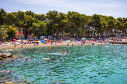 Pláže Vodice centrum, Vodice, Chorvatsko