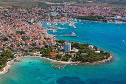 Vodice Plava plaža - letecký pohled, Vodice, Chorvatsko
