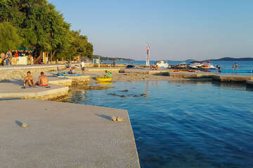 Vodice Plava plaža, Vodice, Chorvatsko