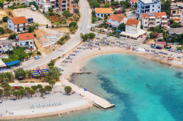 Pláže Srima - letecký pohled, Vodice, Chorvatsko