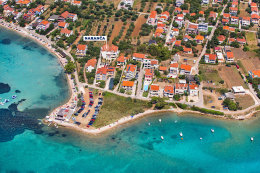 Apartmány Naranča - letecký pohled, Sukošan, Zadarská riviéra, Chorvatsko