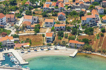 Apartmány Usata - letecký pohled, Ugrinići - Tkon, ostrov Pašman, Chorvatsko
