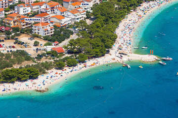 Apartmány Marijana - letecký pohled, Promajna, Makarská riviéra, Chorvatsko