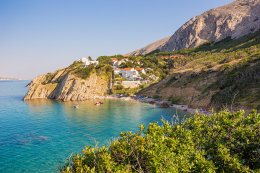Pag-Bošana - zátoky a pláže, ostrov Pag, Chorvatsko