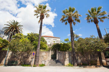 Orebič - jeden s domů bývalých námořních kapitánů, poloostrov Pelješac, Chorvatsko