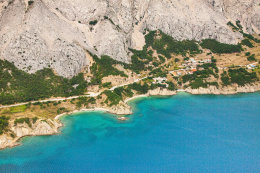 Pag-Bošana - pláže, ostrov Pag, Chorvatsko