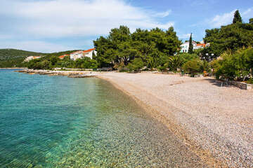 Apartmán Racek - oblázková pláž 60 m od domu, Maslinica, ostrov Šolta, Chorvatsko