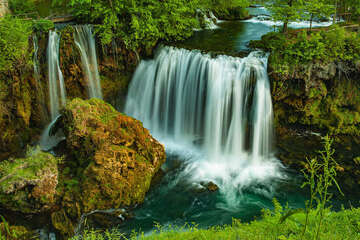 Chorvatsko, Slunj vodopády