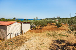 Mobilhome Klanac M1 a M2 - rozmístění domků, Tkon, ostrov Pašman, Chorvatsko