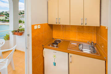 Studio A5, apartmány Val, Igrane, Makarská riviéra, Chorvatsko