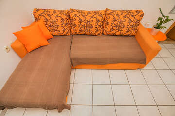 A12 - rozkládací gauč v kuchyni, apartmány Koni, Igrane, Makarská riviéra, Chorvatsko