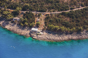 Apartmány Petar - letecký pohled, severní zátoky ostrova Hvaru, Chorvatsko