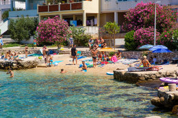 Apartmány Fran - oblázková pláž 300 m od domu, Mandre, ostrov Pag, Chorvatsko