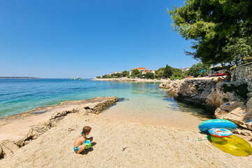 Apartmány Silvano - oblázková pláž 30 m od domu, Mandre, ostrov Pag, Chorvatsko