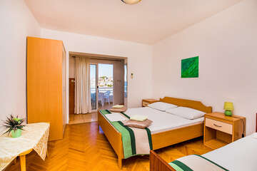 Studio A6, apartmány Val, Igrane, Makarská riviéra, Chorvatsko