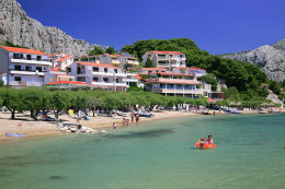 Apartmány Mali Luka, písečné pláže, Omiš-Duće, Chorvatsko