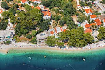 Živogošće - Mala Duba - letecký pohled, Makarská riviéra, Chorvatsko