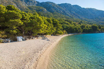 Apartmány Koni - východní oblázková pláž (v blízkosti parkoviště), Igrane, Makarská riviéra, Chorvatsko