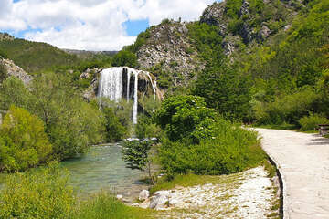 Vodopády Topoljski buk, řeka Krka, Chorvatsko