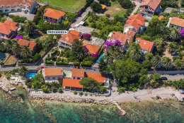 Apartmány Providenca - letecký pohled, Orebič, poloostrov Pelješac, Chorvatsko