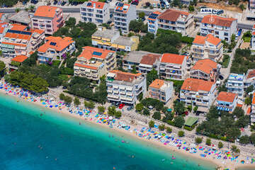 Apartmány Aria - letecký pohled, Tučepi, Chorvatsko