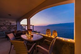 Apartmány Petar - večení zátiší na terase, severní zátoky ostrova Hvaru, Chorvatsko