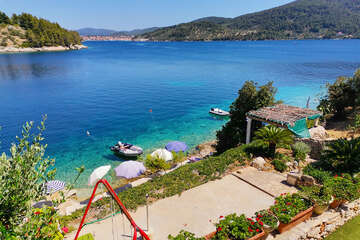 Apartmány Pelargonija - soukromá pláž pod domem, Mikulina Luka, Korčula, Chorvatsko