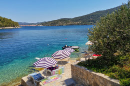 Apartmány Pelargonija - soukromá pláž pod domem, Mikulina Luka, Korčula, Chorvatsko