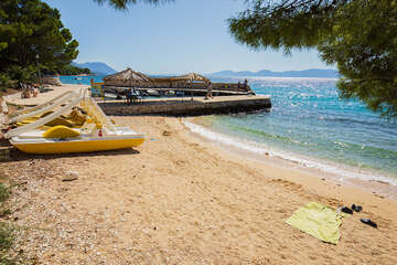 Mobilhome Blato - písčitooblázková pláž, Živogošće - Blato, Makarská riviéra, Chorvatsko