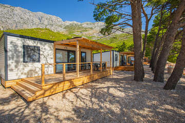 Mobilhome Blato typ "A" - U pláže 1. řada, Živogošće - Blato, Makarská riviéra, Chorvatsko