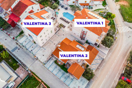 Apartmány Valentina - pohled z dronu, Fažana, poloostrov Istrie 