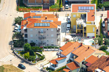 Apartmány Valentina - letecký pohled, Fažana, poloostrov Istrie 