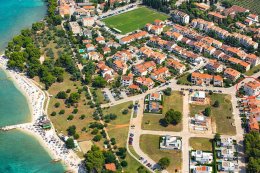 Apartmány Valentina - letecký pohled, Fažana, poloostrov Istrie 