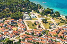 Apartmány Valentina - letecký pohled, Fažana, poloostrov Istrie 