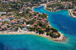 Apartmány Smokva - letecký pohled, Ražanj, Šibenická riviéra, Chorvatsko