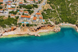 Povile - letecký pohled, Crikvenická riviéra, Chorvatsko