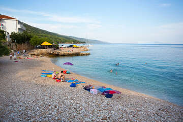 Zavala - pláž pod domem Jasna, ostrov Hvar, Chorvatsko