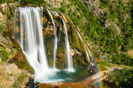 Vodopády Topoljski buk, řeka Krka, Chorvatsko