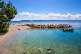 Apartmány Žarko - oblázková pláž, Brela, Makarská riviéra, Chorvatsko