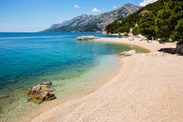 Apartmány Žarko - oblázková pláž, Brela, Makarská riviéra, Chorvatsko