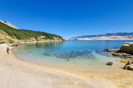 Apartmány Pechar - písčitooblázková pláž 90 m od domu, Pag-Bošana, ostrov Pag, Chorvatsko