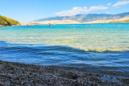 Apartmány Neda - písčitooblázková pláž 90 m od domu, Pag-Vodice, ostrov Pag, Chorvatsko