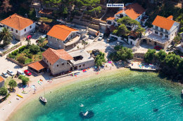 Vela Stiniva - letecký pohled, ostrov Hvar, Chorvatsko 