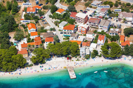 Apartmány Dada - letecký pohled, Živogošće - Mala Duba, Makarská riviéra, Chorvatsko