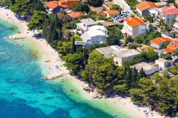 Apartmány Lelica - letecký pohled, Živogošće - Mala Duba, Makarská riviéra, Chorvatsko